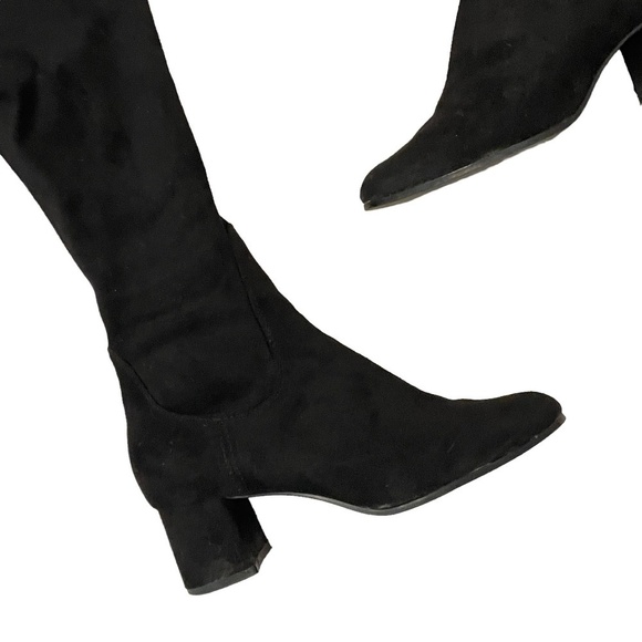 Zara Ultra High Black Clock Heel Knee High Boot US 5 - Picture 8 of 10